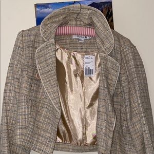 Tweet plaid blazer jacket